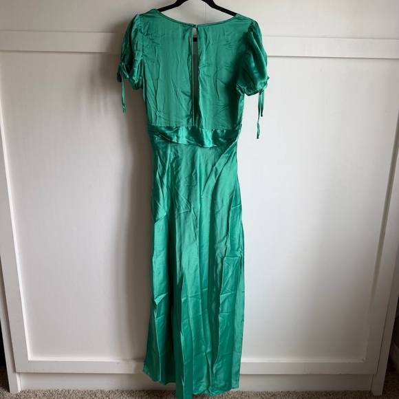Free People Cooper Maxi Dress Lace Detail Verdis Green Sz 8 - Picture 3 of 12